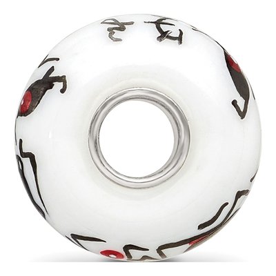 Sterling Silver Ghouls Glass Bead – view 3