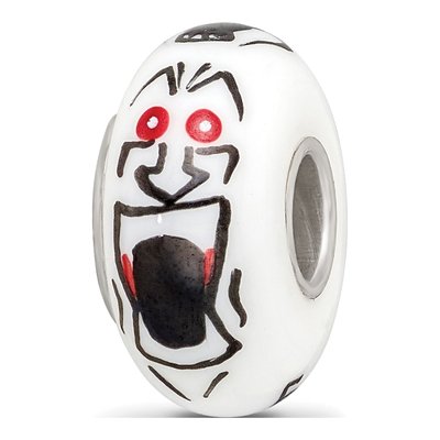 Sterling Silver Ghouls Glass Bead – view 6