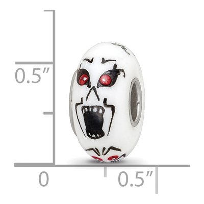 Sterling Silver Ghouls Glass Bead – view 7