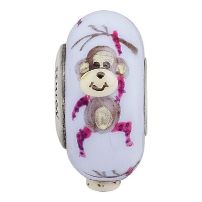 Sterling Silver Hand Painted Monkey Bead – view 5