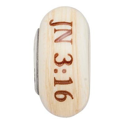 Sterling Silver Hand Painted Religious Bead – view 4