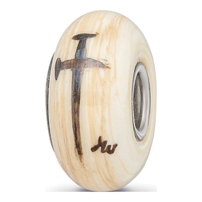 Sterling Silver Hand Painted Religious Bead – view 6