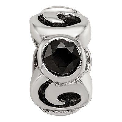 Sterling Silver CZ Bead – view 5