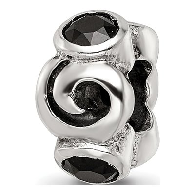 Sterling Silver CZ Bead – view 8