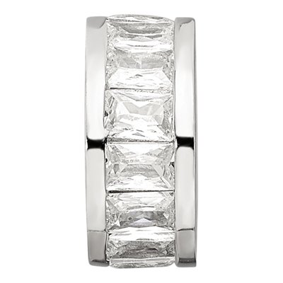 Sterling Silver CZ Spacer Bead – view 6