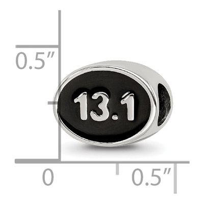 Sterling Silver Half Marathon Bead – view 6