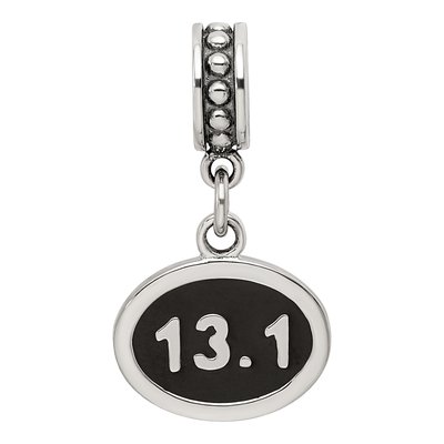Sterling Silver Half Marathon Dangle Bead – view 5