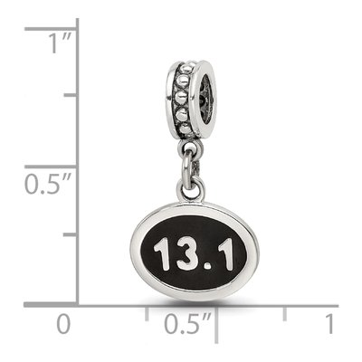 Sterling Silver Half Marathon Dangle Bead – view 7
