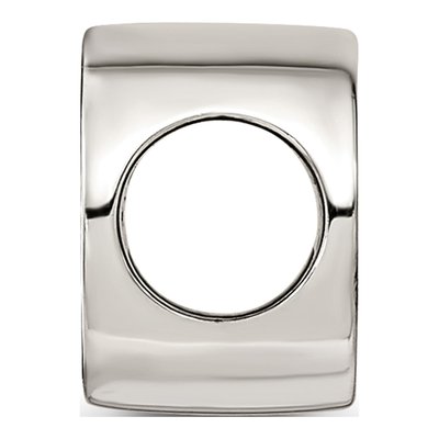 Sterling Silver Black Enamel Marathon Bead – view 3