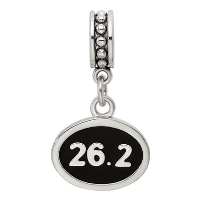 Sterling Silver Marathon Dangle Bead – view 4