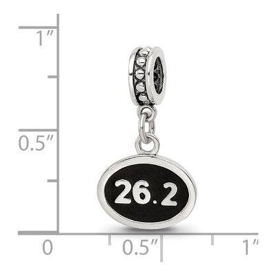 Sterling Silver Marathon Dangle Bead – view 7