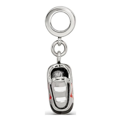 Sterling Silver Runner's Shoe Dangle Bead – view 3