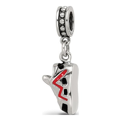 Sterling Silver Runner's Shoe Dangle Bead – view 6