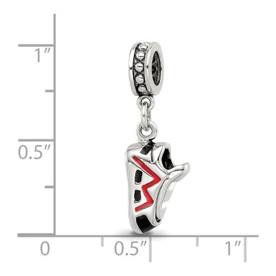 Sterling Silver Runner's Shoe Dangle Bead – view 7