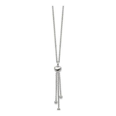 Sterling Silver Reflection Heart Necklace – view 3