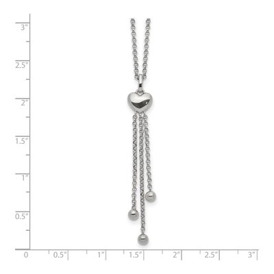 Sterling Silver Reflection Heart Necklace – view 5