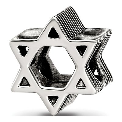 Sterling Silver Star of David Bead