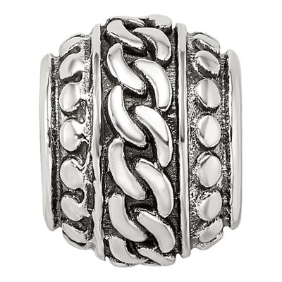 Sterling Silver Antiqued Pattern Bead – view 5