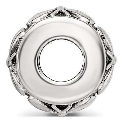 Sterling Silver Antiqued Butterfly Bead – view 3