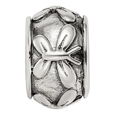Sterling Silver Antiqued Butterfly Bead – view 5