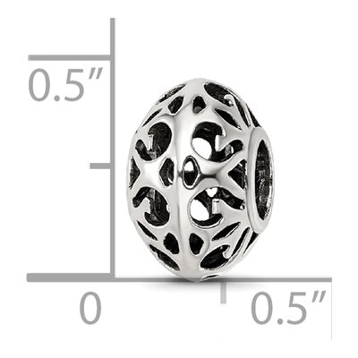 Sterling Silver Antiqued Hollow Bead – view 6