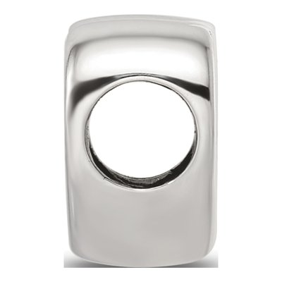 Sterling Silver Enamel Meow Paw Print Heart Bead – view 3