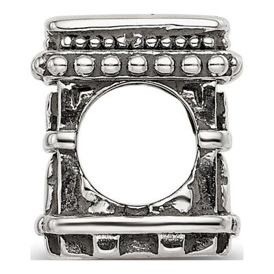 Sterling Silver Arc de Triomphe Bead – view 3