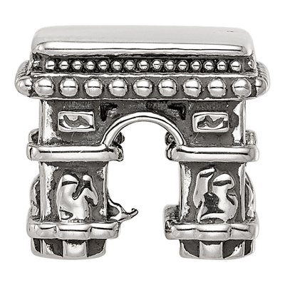 Sterling Silver Arc de Triomphe Bead – view 5