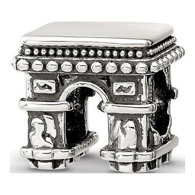 Sterling Silver Arc de Triomphe Bead