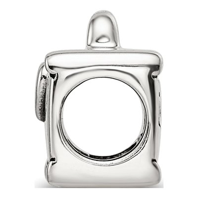 Sterling Silver I Heart to Travel Suitcase Bead – view 3