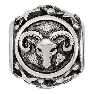 Sterling Silver Aries Zodiac Bead – view 4
