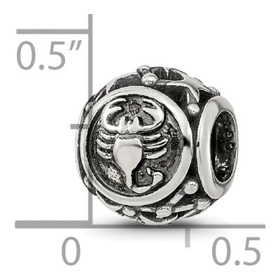 Sterling Silver Scorpio Zodiac Bead – view 7