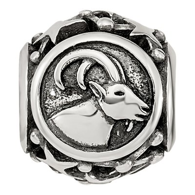 Sterling Silver Capricorn Zodiac Bead – view 4