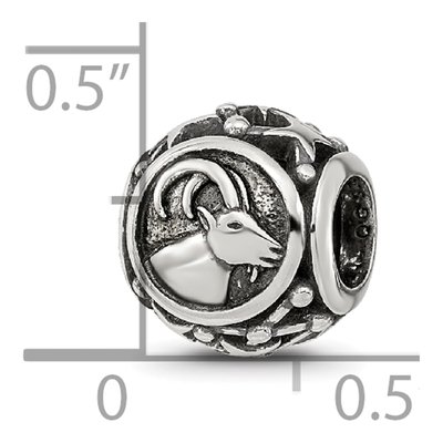 Sterling Silver Capricorn Zodiac Bead – view 7