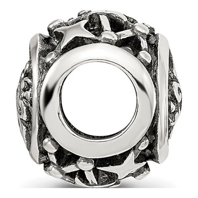 Sterling Silver Aquarius Zodiac Bead – view 3