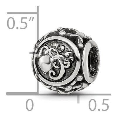 Sterling Silver Aquarius Zodiac Bead – view 7