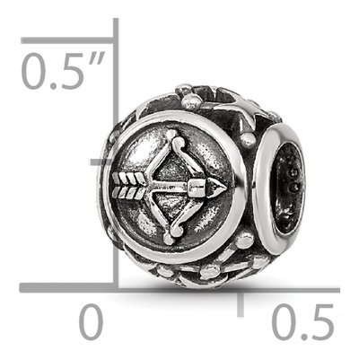 Sterling Silver Sagittarius Zodiac Bead – view 7