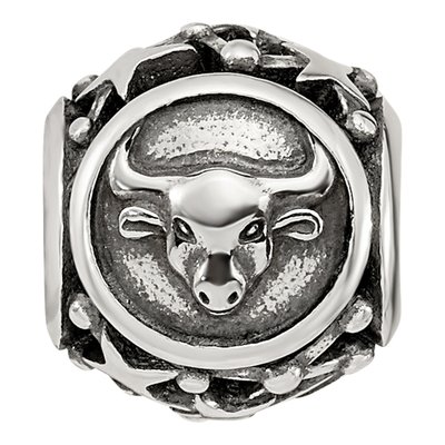 Sterling Silver Taurus Zodiac Bead – view 5