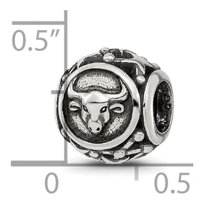 Sterling Silver Taurus Zodiac Bead – view 7