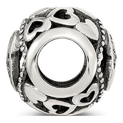 Sterling Silver CZ Letter G Bead – view 3