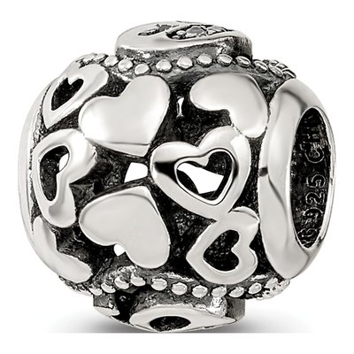 Sterling Silver CZ Letter G Bead – view 6