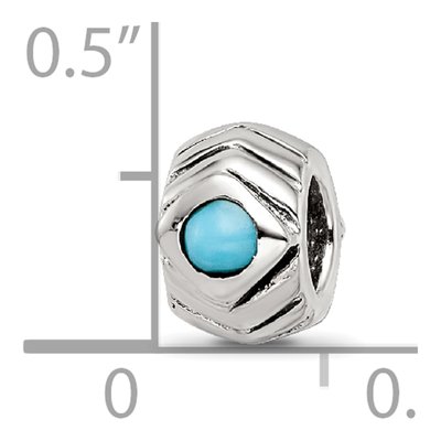 Sterling Silver Turquoise Bead – view 7