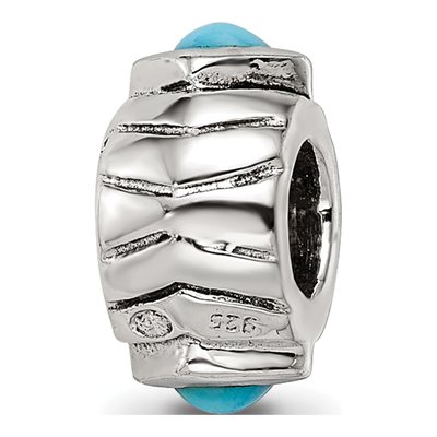 Sterling Silver Turquoise Bead – view 8