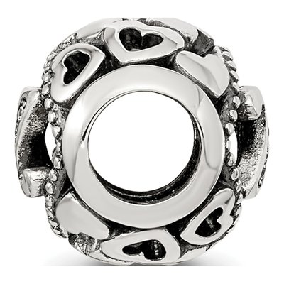 Sterling Silver CZ Letter Z Reflections Bead – view 3