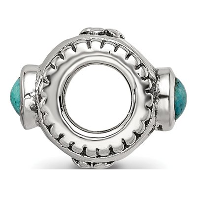 Sterling Silver Turquoise Bead – view 4