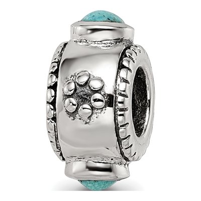 Sterling Silver Turquoise Bead – view 7