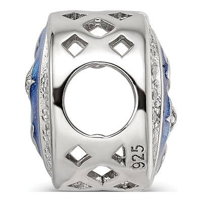 Sterling Silver CZ Night Bead – view 3