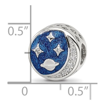 Sterling Silver CZ Night Bead – view 5