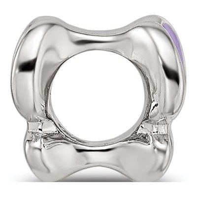 Sterling Silver CZ Butterfly Bead – view 3