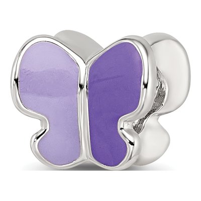 Sterling Silver CZ Butterfly Bead – view 5